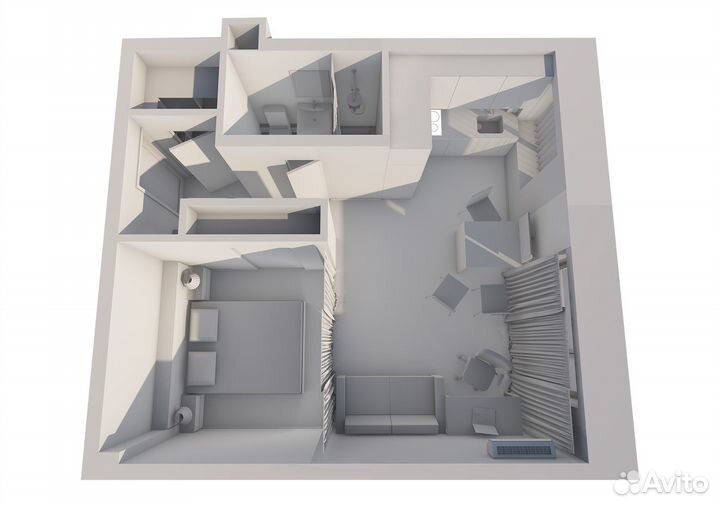 Дизайн интерьера. Коллаж. Планировочные чертежи