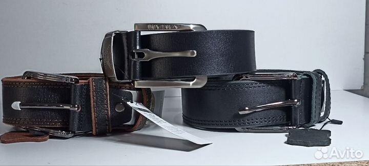 Мужской кожаный ремень