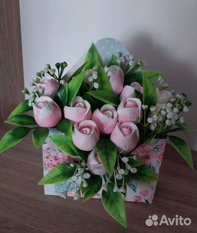 Букет цветов из мыла