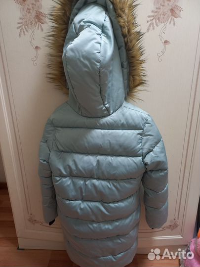 Пальто для девочки 134 зимнее