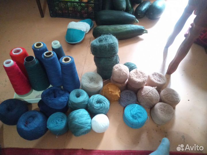 Мешок пряжа-нитки для вязания СССР