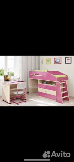 Двухъярусная кровать бу с матрасом