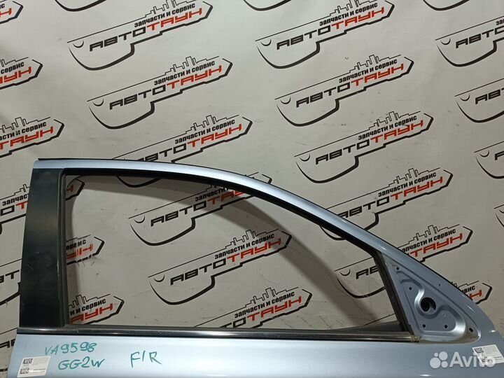 Дверь mitsubishi outlander GF2W GF3W GF4W GF7W GF8W GG2W GG3W 5700B672 передняя правая голубой, U21B