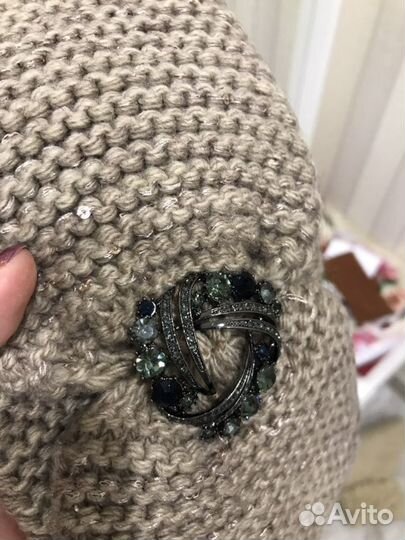 Повязка на голову вязаная