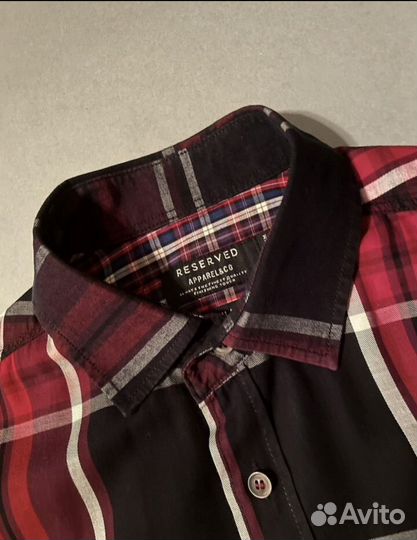 Мужская рубашка в клетку М