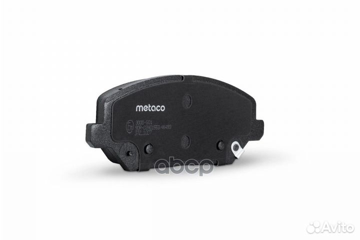 Колодки тормозные передние к-кт 3000-501 metaco