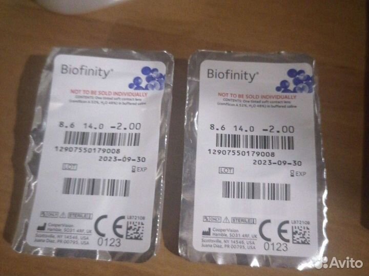 Контактные линзы Biofinity -2