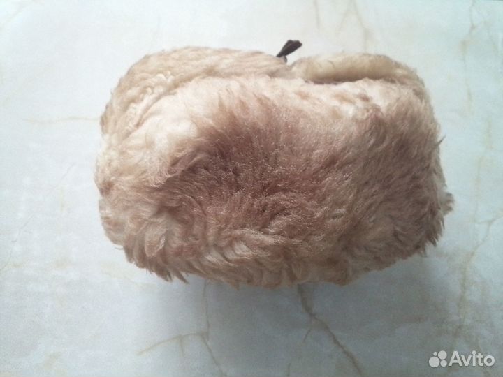 Шапка зимняя мутон+ замша