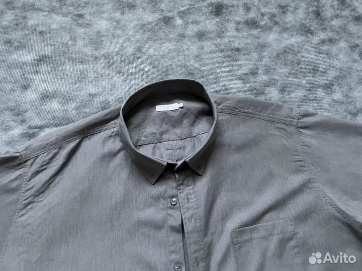 Рубашка серая с коротким рукавом