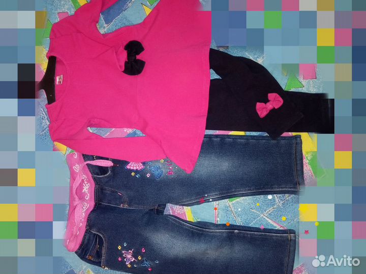 Одежда для девочек (платья, футболки, джинсы и др
