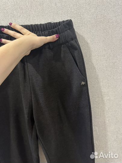 Черные утепленные брюки