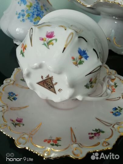 Чешский розовый фарфор