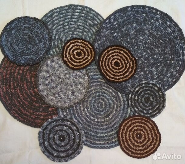 Коврики, вязанные крючком