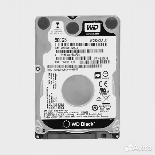 HDD, WD, WD5000lplx, SATA, 2,5