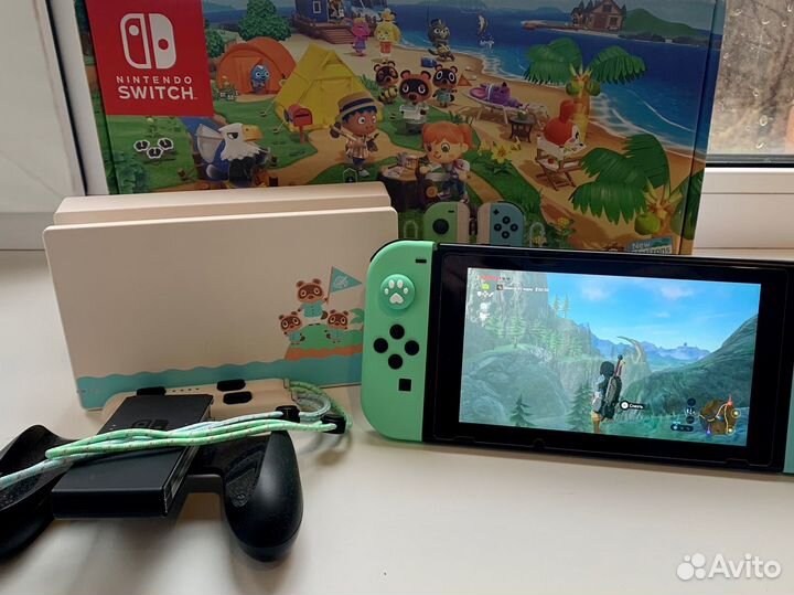 Nintendo switch animal crossing edition. Комплект