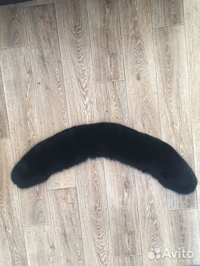 Меховой воротник чернобурка