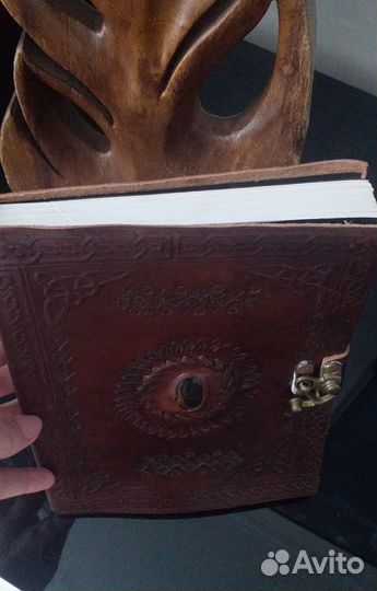 Блокнот 22,5х17см., кожа, из Гоа, ручная работа