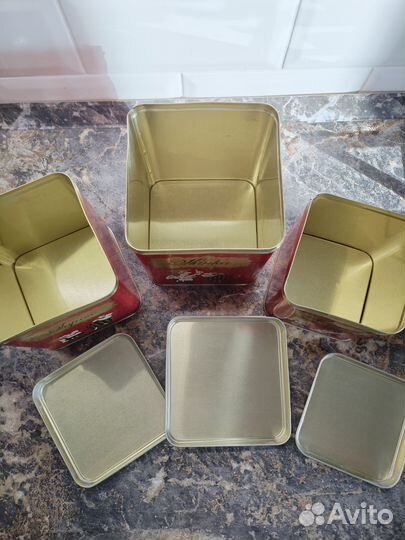 Банки жестяные для сыпучих продуктов. СССР