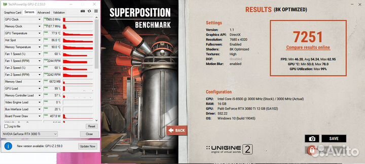 Видеокарта Palit GeForce RTX 3080 Ti GameRock