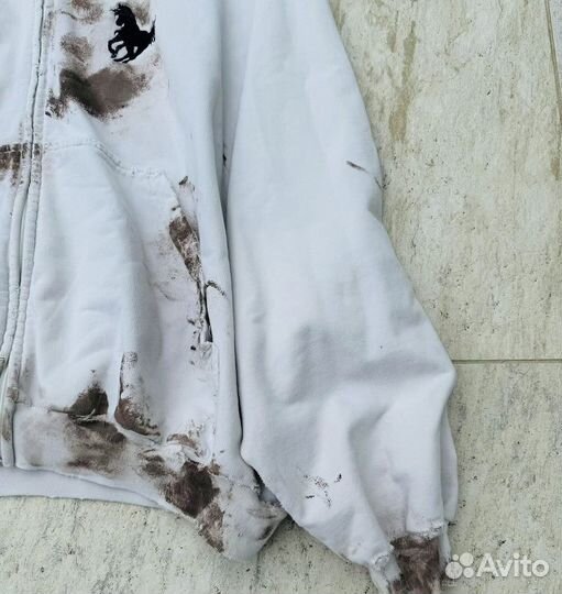 Зип худи balenciaga polo грязь