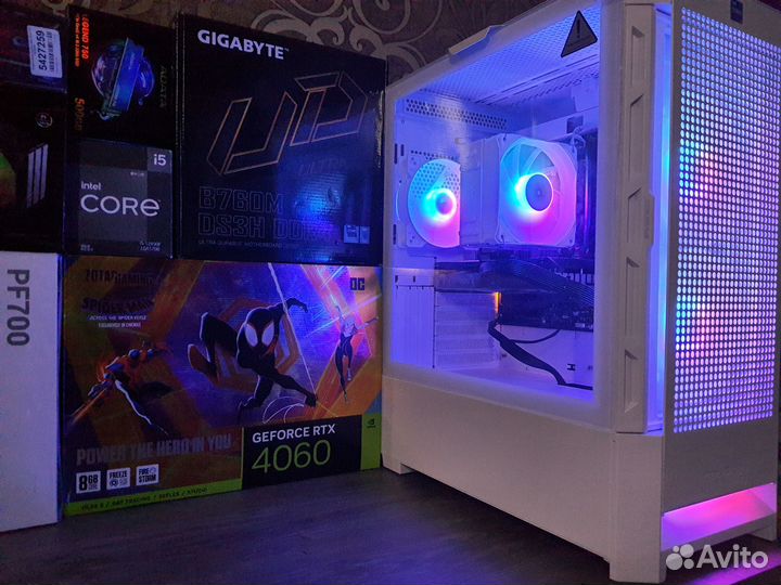 Пк RTX 4060Ti+Core i5-12500/B760 в Соugаr Airfасе