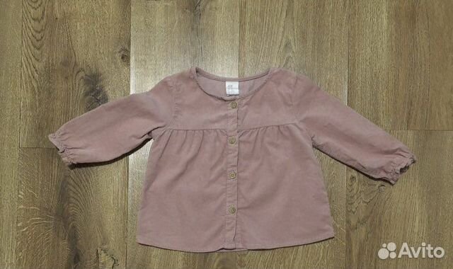 Вельветовая рубашка для девочки