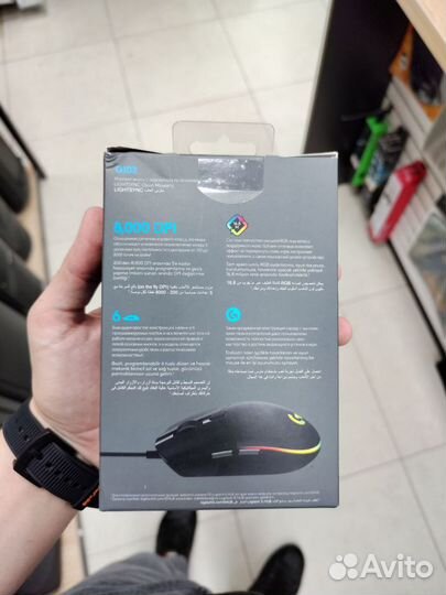 Игровая мышь Logitech G102 Lightsyns 8000DPi