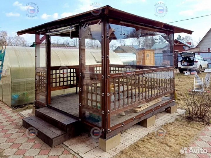 Мягкие окна из ткани пвх