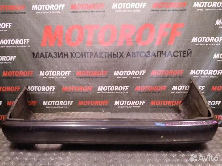 Бампер задний Глория Y32 (2 модель) темный А90