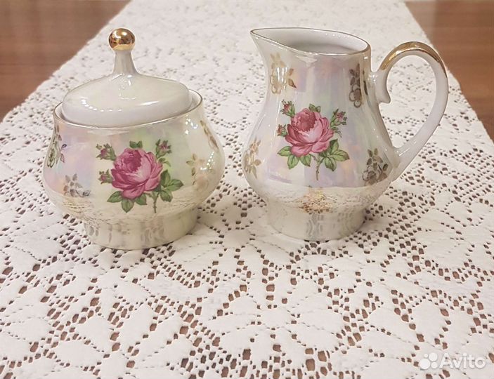 Фарфоровые молочники и сахарницы Kahla ГДР