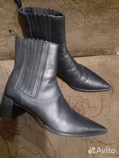 Батильоны Zara из натуральной кожи Испания 39