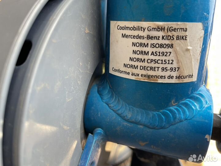 Детскиий велосипед Mercedes-benz (оригинал)