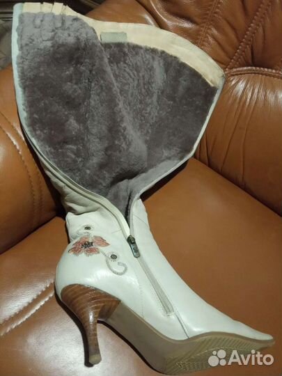 Сапоги зимние женские из натуральной кожи