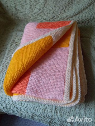 Плед вязаный