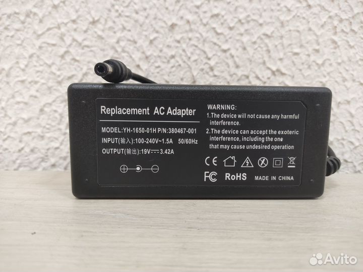 Блок питания для ноутбука 19V 3,42A 5,5*2,5 Asus