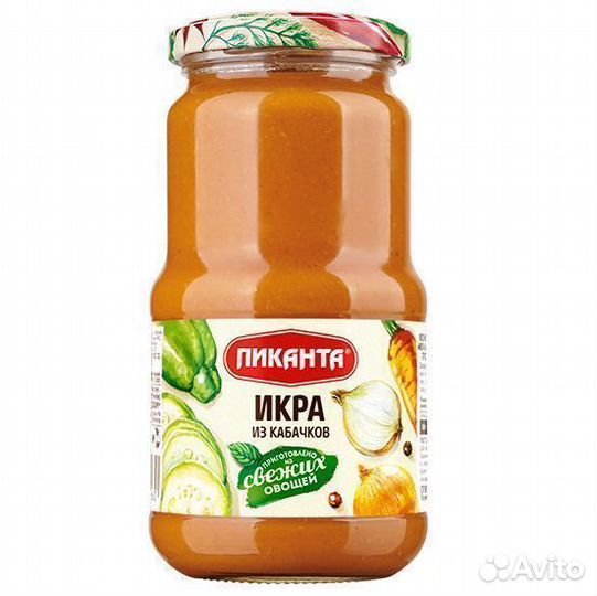 Опт - Икра Пиканта из кабачков 520г