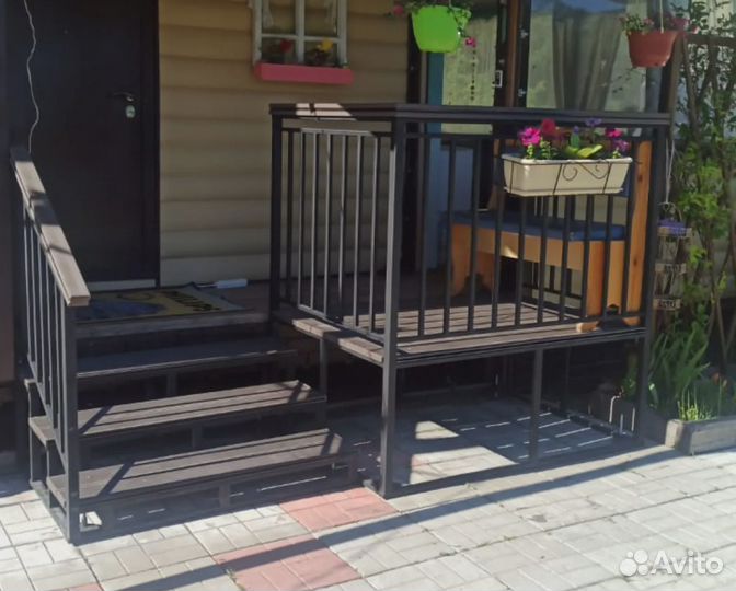 Лестница для крыльца из дпк