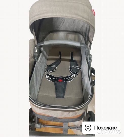 Детская коляска Teknum 3 в 1 серая/трансформер