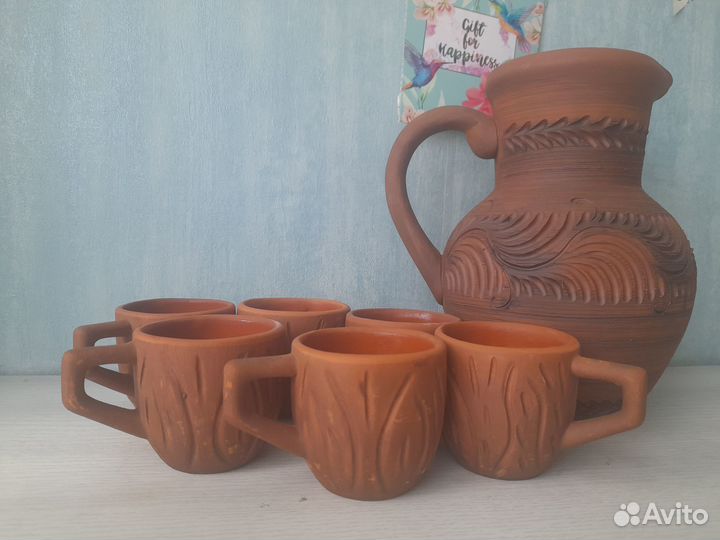 Набор глиняной посуды