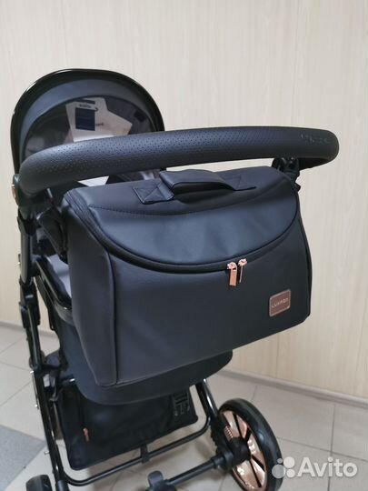 Коляска Luxmom 608 2в1, 3в1 экокожа новая