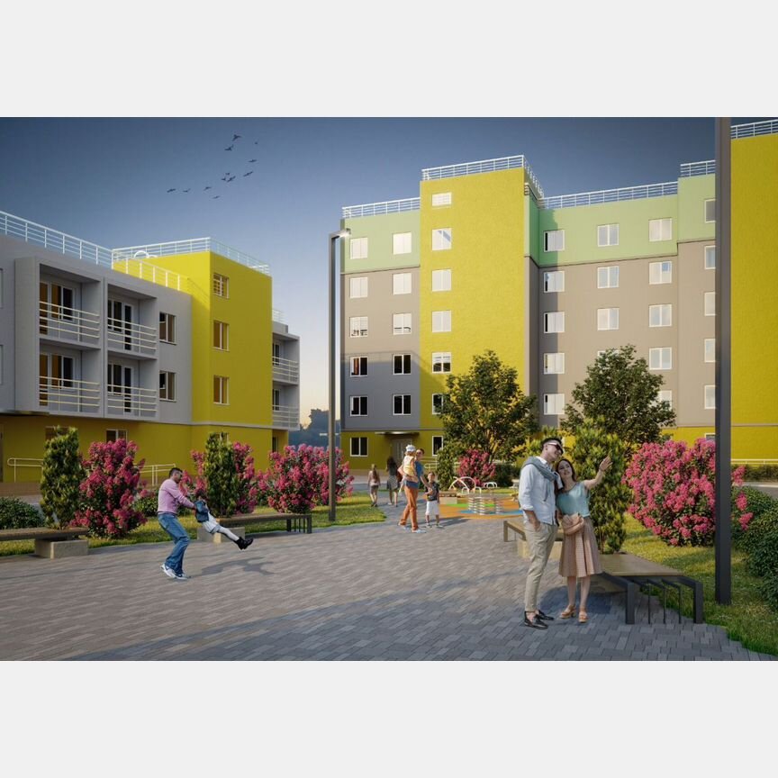 2-к. квартира, 68,4 м², 3/6 эт.