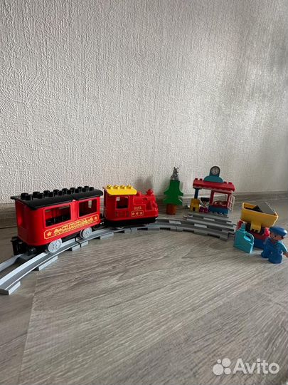 Lego duplo железная дорога поезд на паровой тяге