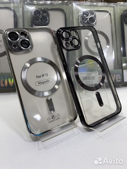 Чехол на iPhone 11-15 с MagSafe и закрытой камерой