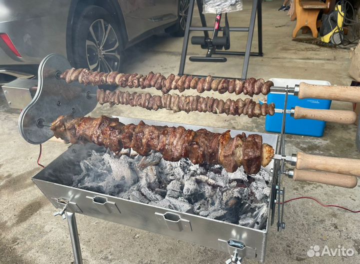 Мангал автоматический угольный