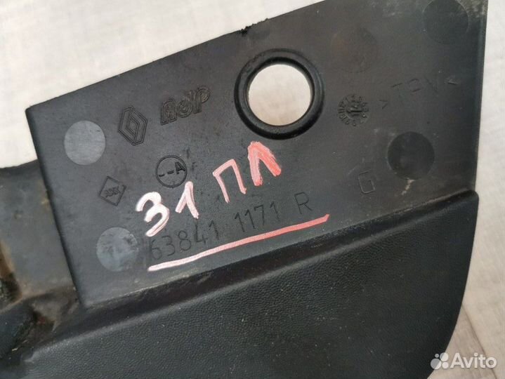 Брызговик передний левый Renault Sandero 2 1.6 K7M