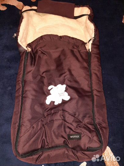 Коляска 2 в 1 Roan Rialto и меховой конверт womar