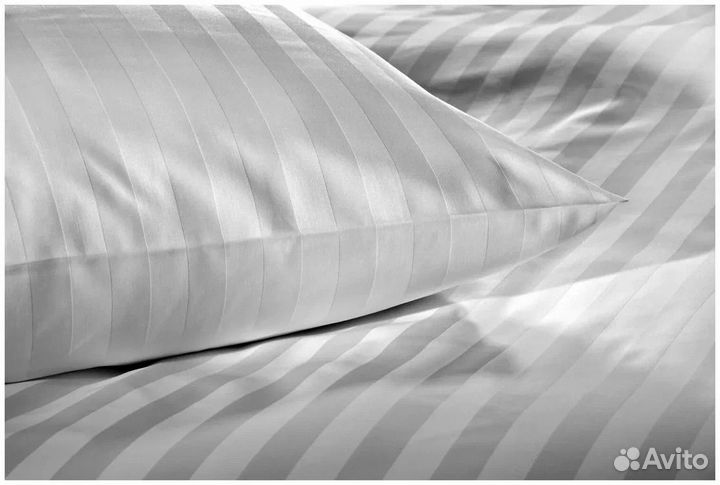 Ткань сатин страйп 3х3, ширина 220