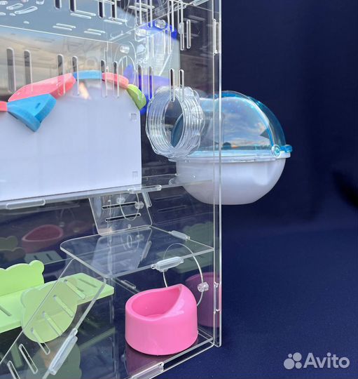 Клетка для хомяка акриловая