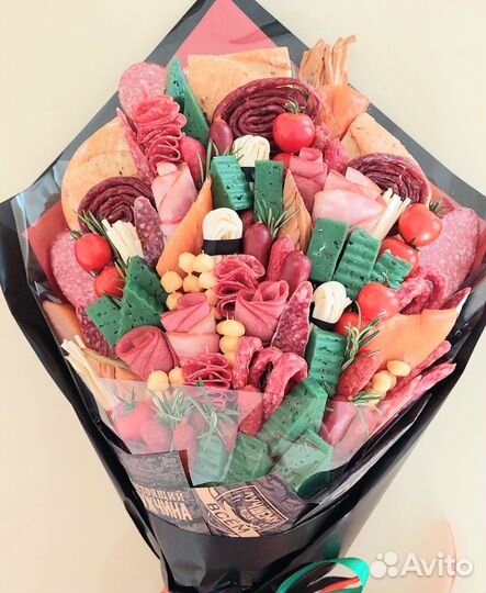 Съедобные букеты для мужчин,мясной букет