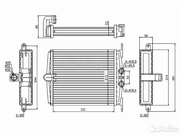 Радиатор отопителя салона